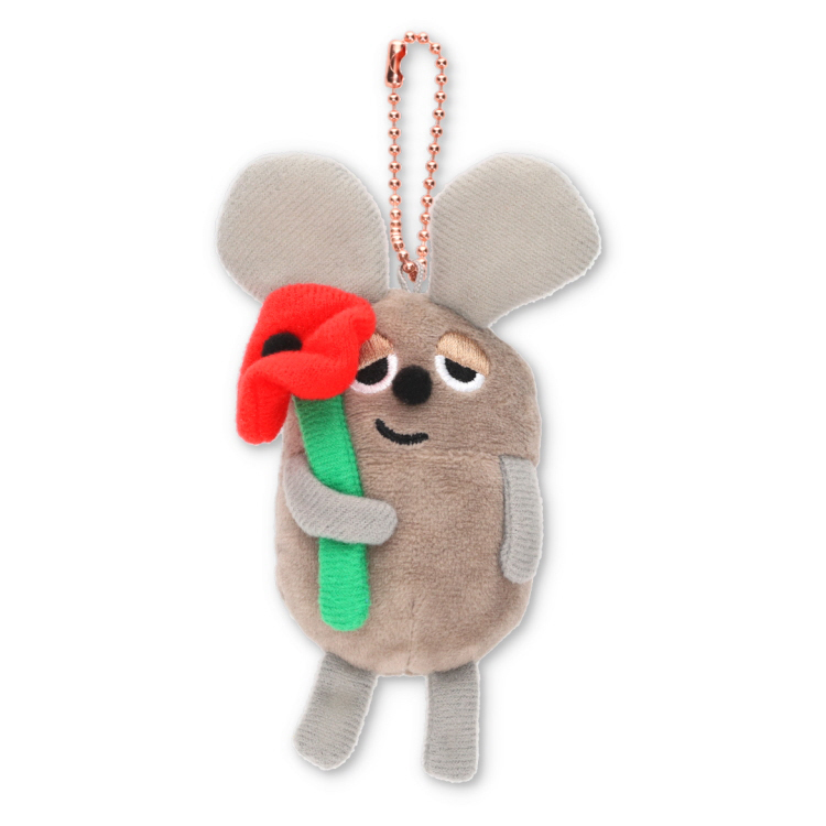 レオレオニ　ぬいぐるみバッジ赤