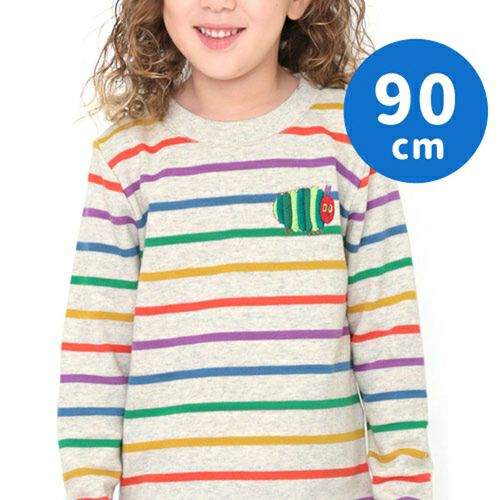 はらぺこあおむし キッズジャガードロングスリーブワンピース 130cm アップル パターン キャラモール ドリぽけ