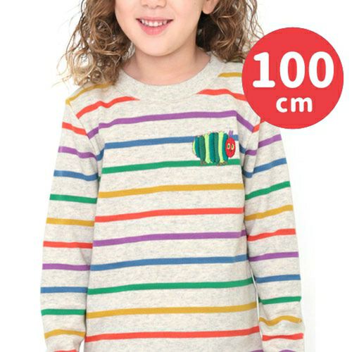 はらぺこあおむし キッズロングスリーブスウェット 100cm ふとっちょあおむし ボーダー キャラモール ドリぽけ はらぺこあおむし キッズロングスリーブスウェット 100cm ふとっちょあおむし ボーダー キャラモール ドリぽけ