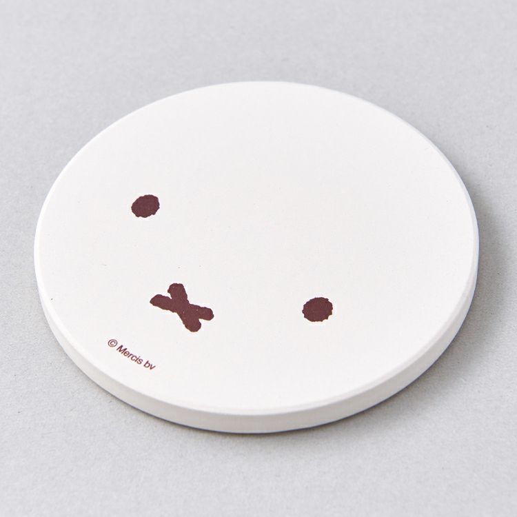 ミッフィー 陶製吸水コースター フェイス ボリス キャラモール ドリぽけ