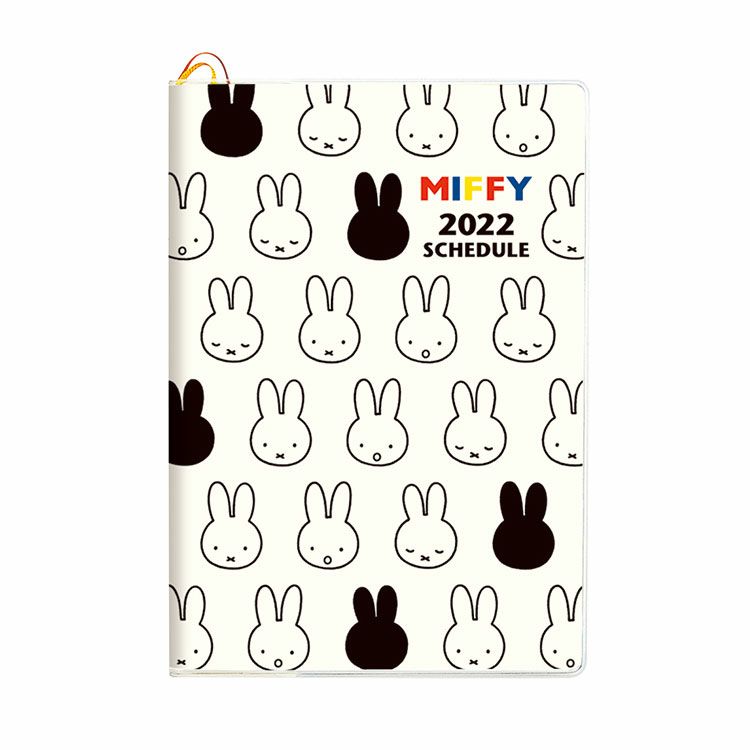 ミッフィー 22年 B6ダイアリー マンスリー ブロック式ウィークリー おかお 21年10月始まり 7i キャラモール ドリぽけ