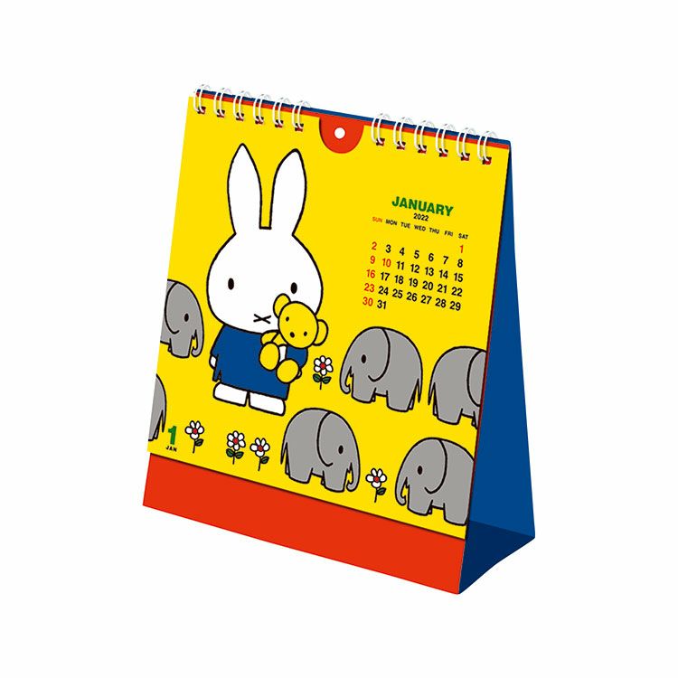ミッフィー 22年 卓上カレンダー 22年1月はじまり a 2 キャラモール ドリぽけ