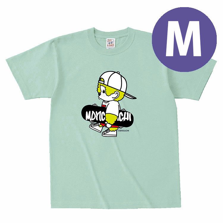 モンチッチ】ストリートモンチ Tシャツ Mサイズ（歩く/SKY）735517