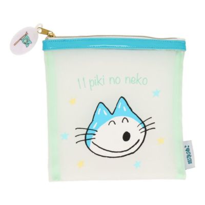 11ぴきのねこ】メッシュポーチS（にこにこ/BL） 7384