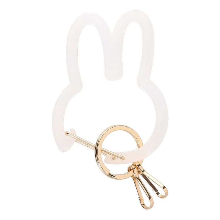 ミッフィーMIFFY DIE CUT アクリル カラビナチャーム キーホルダー - 小物