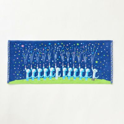 11ぴきのねこ】プチタオル（花火キラキラ）PO413200