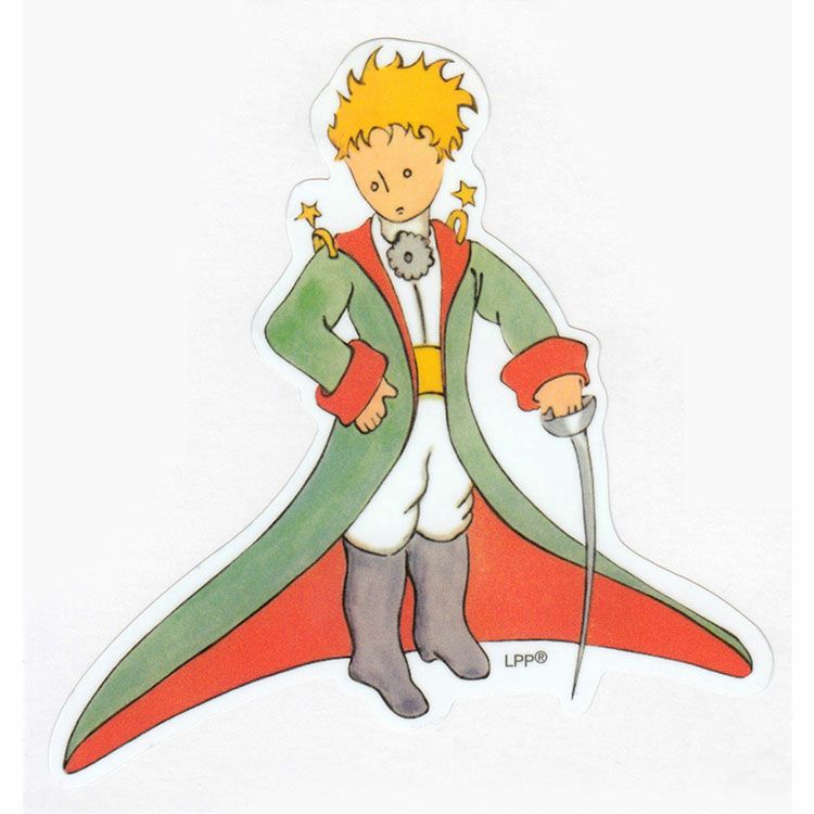 星の王子さま】耐水加工ラミネート ビッグサイズシール（正装の王子