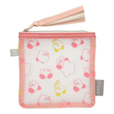 カービィ　ミニフィギュア59点まとめ売りポーチ付き 星のカービィ】メッシュポーチミニ （ピンク） | キャラクター