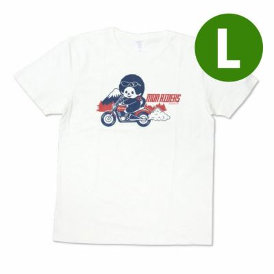 mertra　ホワイトキャラクターTシャツ　ステッカー付き mertra ホワイトキャラクターTシャツ ステッカー付き