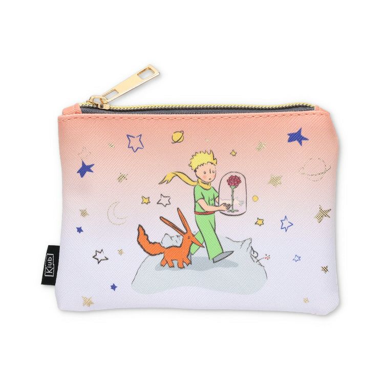 星の王子さま】KIUBフラットポーチ（バラとキツネ）PMPU07G03