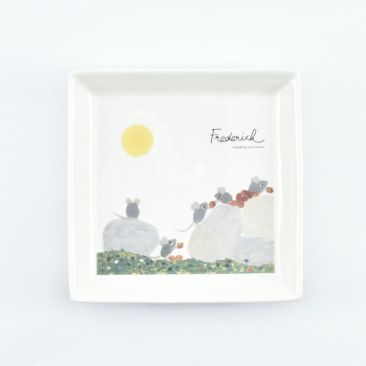 【板付け！】P183超激レア種！レカノプテリス スマトラスラタン10/28輸入 レオ・レオニ】スクエアプレート（フレデリック/木の実）PCFR001S